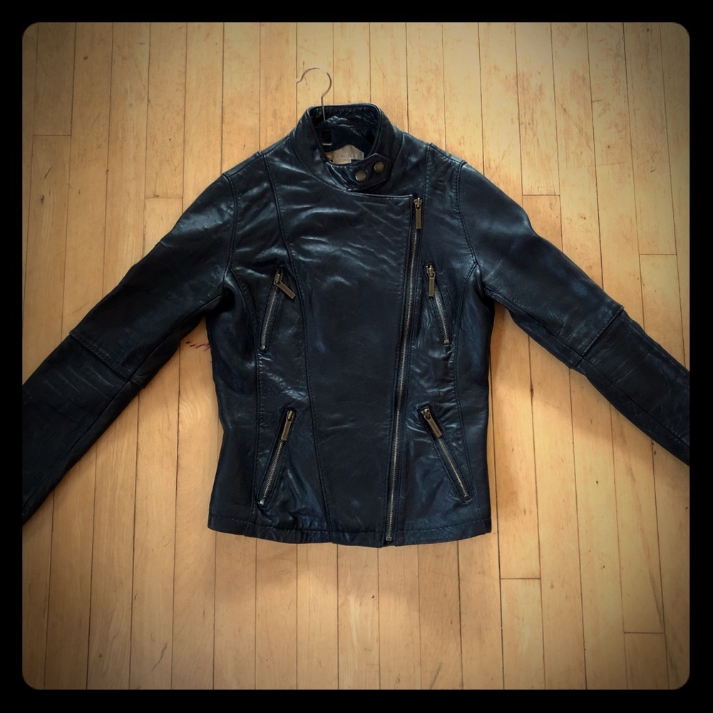 michael kors leather jacket